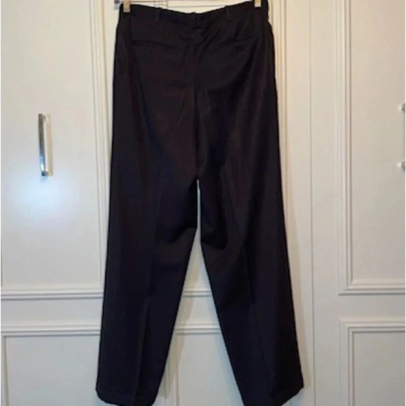 Classic Men's Black Pleated Trousers - Timeless Style! W39 - Picture 3 of 8